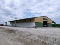 Terménytároló épület terménytisztító berendezéssel Nemesnádudvar