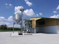 Terménytároló épület terménytisztító berendezéssel Nemesnádudvar